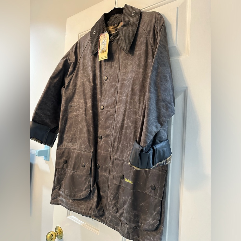 NWT Barbour Men’s Waxed Coat